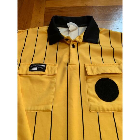 Official Sports US Soccer Referee - New Style - Yellow long sleeve (size L) - Picture 3 of 3